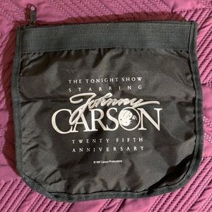 RARE Tonight show Johnny Carson 25 Anniversary bag